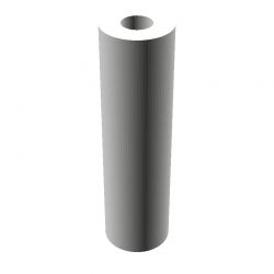 Entretoise ronde filetée femelle/femelle plastique polyamide renforcé blanc M2.5 - Ø5 mm