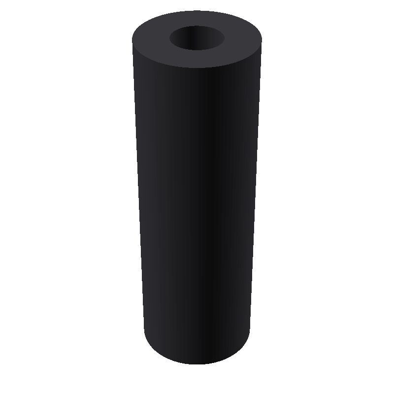 Entretoise ronde filetée femelle/femelle plastique polyamide renforcé M2.5 - Ø5 mm