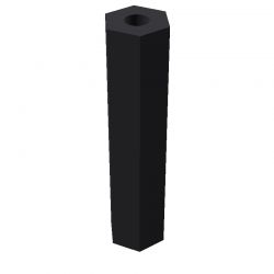 Entretoise hexagonale filetée femelle/femelle plastique polyamide renforcé M2.5 - 5 mm sur plats