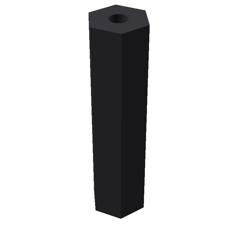 Entretoise hexagonale filetée femelle/femelle plastique polyamide renforcé M2.5 - 6 mm sur plats