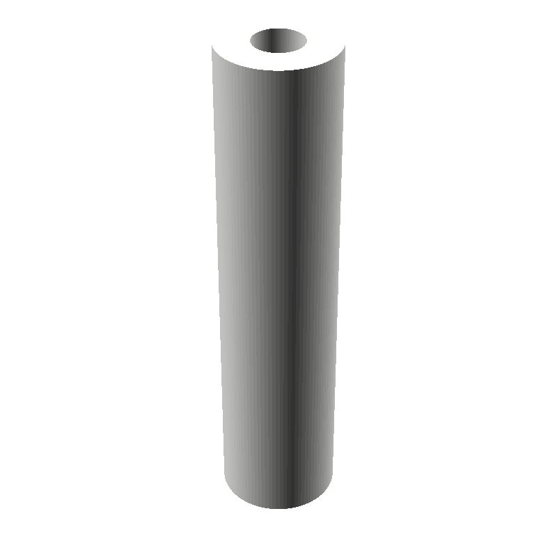 Entretoise ronde filetée femelle/femelle plastique polyacétal POM blanc M3 - Ø6 mm