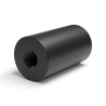 Distanciador redondo roscado hembra/hembra plástico poliamida PA6 reforzada con fibra de vidrio UL94-V2 M3 - Ø8 mm