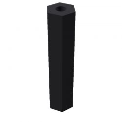 Entretoise hexagonale filetée femelle/femelle plastique polyamide renforcé M3 - 6 mm sur plats