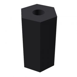 Entretoise hexagonale filetée femelle/femelle plastique polyamide renforcé M3 - 7 mm sur plats