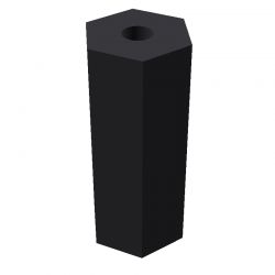 Entretoise hexagonale filetée femelle/femelle plastique polyamide renforcé M3 - 8 mm sur plats