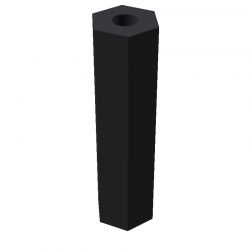 Entretoise hexagonale filetée femelle/femelle plastique polyamide renforcé M4 - 8 mm sur plats