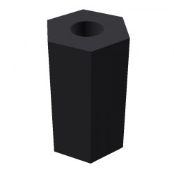 Entretoise hexagonale filetée femelle/femelle plastique polyamide renforcé M5 - 10 mm sur plats