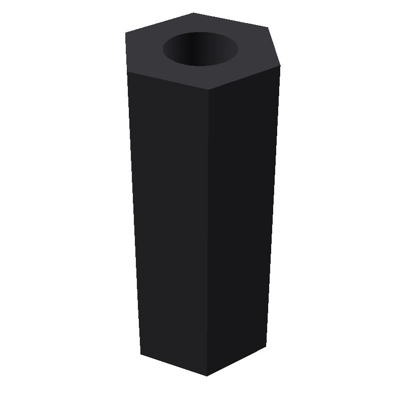 Entretoise hexagonale filetée femelle/femelle plastique polyamide renforcé M6 - 10 mm sur plats