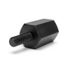 Distanciador hexagonal roscado macho/hembra plástico poliamida PA6.6 M3 - 8 mm entre caras