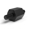 Distanciador hexagonal roscado macho/macho plástico poliamida PA6.6 M3 - 8 mm entre caras
