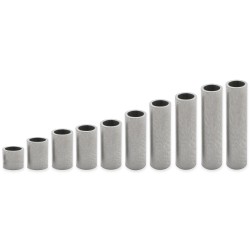 Entretoise lisse laiton nickelé Ø5,4x10mm pour vis M5