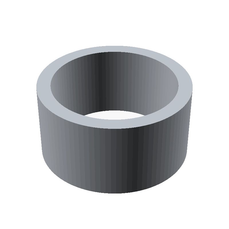 Entretoise lisse acier zingué Ø16,4x20mm pour vis M16