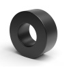 Distanciador liso plástico poliamida PA6.6 negra Ø12,6x25mm para tornillo M12