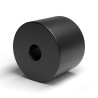 Distanciador liso plástico poliamida PA6 reforzada con fibra de vidrio Ø1x4mm para tornillo M1