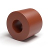 Distanciador liso plástico poliamida PA6.6 reforzada con fibra de vidrio marrón Ø2,2x5mm para tornillo M2