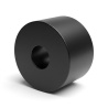 Distanciador liso plástico poliamida PA6 reforzada con fibra de vidrio Ø3,2x10mm para tornillo M3