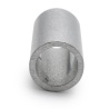 Separador liso de aluminio Ø6x8mm para tornillo M6