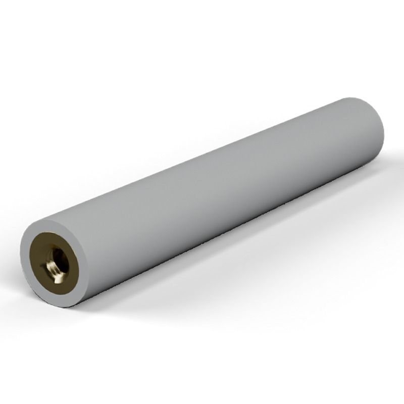 Entretoise isolante ronde filetée femelle/femelle plastique PA6.6 insert laiton M3 - Ø8 mm