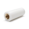 Distanciador aislante redondo roscado hembra/hembra de plástico PA6.6 con inserto de latón M5 - Ø9,5 mm