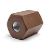 Distanciador aislante hexagonal roscado hembra/hembra de plástico poliéster con inserto de acero M8 - 21 mm entre caras