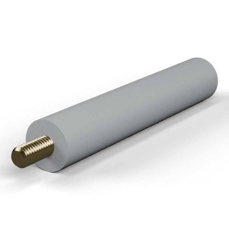 Entretoise isolante ronde filetée mâle/femelle plastique PA6.6 insert laiton M5 - Ø12,7 mm