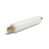 Distanciador aislante redondo roscado macho/macho de plástico PA6.6 con inserto de latón M4 - Ø8 mm