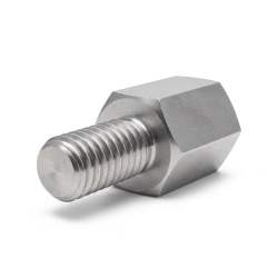 Distanciador hexagonal roscado macho/hembra acero inoxidable UNC4-40 / M3 - 5 mm entrecaras