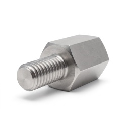 Distanciador hexagonal roscado macho/hembra acero inoxidable UNC4-40 / M3 - 5,5 mm entrecaras