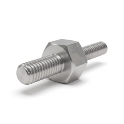 Distanciador hexagonal roscado macho/macho acero inoxidable M2,5 / M2 - 5 mm entrecaras, vástagos de 6 y 8 mm