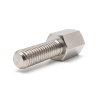 Distanciador hexagonal roscado macho/hembra latón niquelado con plomo UNC4-40 / M2,5 - 4 mm entrecaras