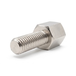 Distanciador hexagonal roscado macho/hembra latón niquelado con plomo UNC4-40 / M3 - 5 mm entrecaras
