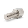 Distanciador hexagonal roscado macho/hembra latón niquelado con plomo UNC4-40 / M3 - 5 mm entrecaras