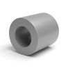 Distanciador liso plástico policarbonato gris Ø4,5x8mm para tornillo M4
