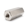 Distanciador hexagonal roscado hembra/hembra latón niquelado sin plomo M2,5 - 5 mm entrecaras