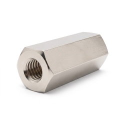 Distanciador hexagonal roscado hembra/hembra latón niquelado sin plomo M3 - 5,5 mm entrecaras