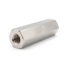 Distanciador hexagonal roscado hembra/hembra latón niquelado sin plomo M4 - 7 mm entrecaras