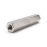 Distanciador hexagonal roscado hembra/hembra latón niquelado sin plomo M5 - 8 mm entrecaras
