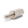 Distanciador hexagonal roscado macho/hembra latón niquelado sin plomo M2 - 4 mm entrecaras