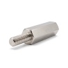 Distanciador hexagonal roscado macho/hembra latón niquelado sin plomo M3 - 5,5 mm entrecaras