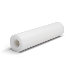Distanciador redondo roscado hembra/hembra plástico poliamida PA6 reforzada con fibra de vidrio blanco UL94-V2 M3 - Ø6 mm