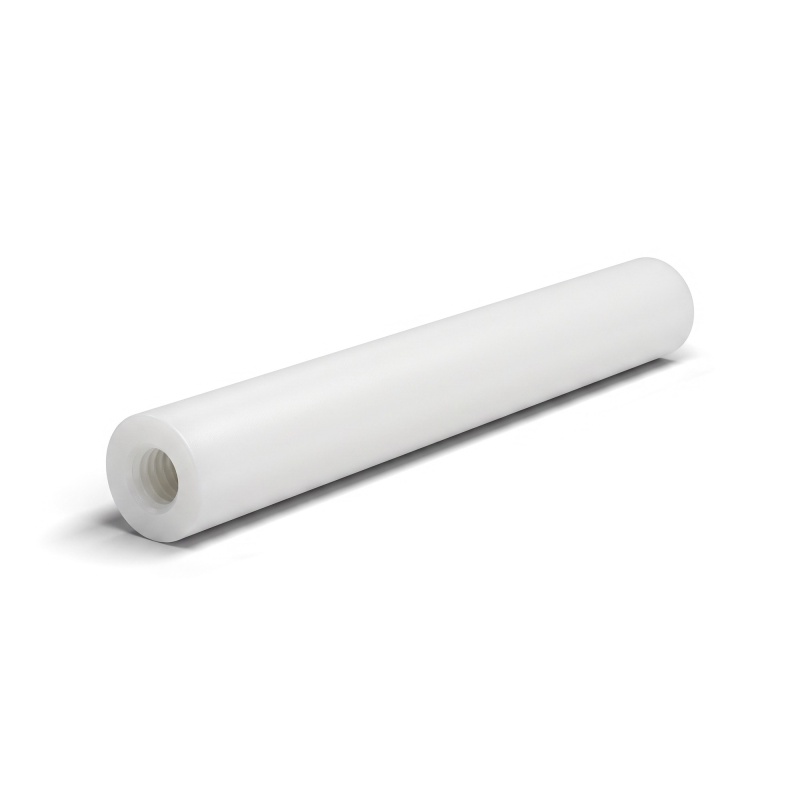 Distanciador redondo roscado hembra/hembra plástico poliamida PA6 reforzada con fibra de vidrio blanco UL94-HB M3 - Ø6 mm