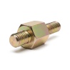Distanciador hexagonal roscado macho/macho acero cincado amarillo M3 - 5,5 mm entrecaras, vástagos de 4 y 8 mm