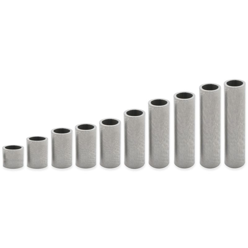 Separador liso de latón niquelado con plomo Ø10,2x13mm para tornillo M10