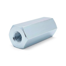 Distanciador hexagonal roscado hembra/hembra acero cincado sin plomo M4 - 8 mm entrecaras
