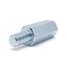 Distanciador hexagonal roscado macho/hembra acero cincado azul sin plomo M8 - 13 mm entrecaras