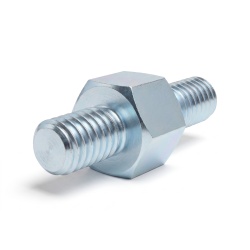 Distanciador hexagonal roscado macho/macho acero cincado sin plomo M4 - 7 mm entrecaras, vástagos de 6 y 8 mm