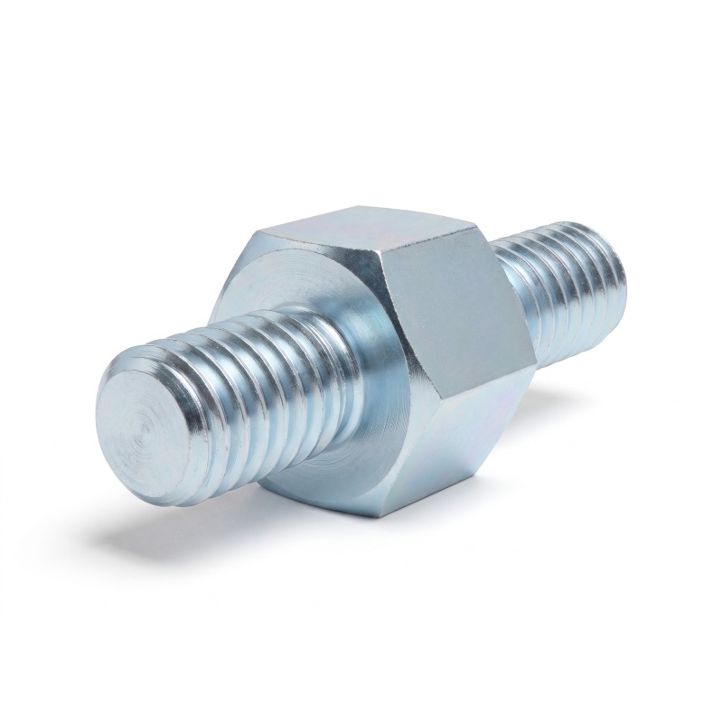 Distanciador hexagonal roscado macho/macho acero cincado sin plomo M4 - 7 mm entrecaras, vástagos de 6 y 8 mm