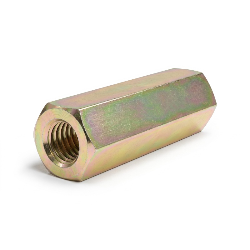 Distanciador hexagonal roscado hembra/hembra acero cincado amarillo sin plomo M5 - 8 mm entrecaras