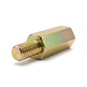 Distanciador hexagonal roscado macho/hembra acero cincado amarillo sin plomo M8 - 13 mm entrecaras