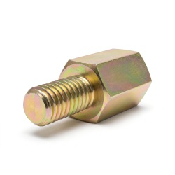 Distanciador hexagonal roscado macho/hembra acero cincado amarillo sin plomo UNC4-40 / M3 - 5 mm entrecaras
